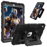 FINTIE Kinderhoesje voor iPad 9e / 8e / 7e generatie (2021/2020/2019) 10,2 inch, volledig robuuste robuuste schokbestendige beschermhoes met ingebouwde standaard voor jongens en meisjes, zwart