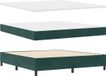 vidaXL Boxspring bed met hoofdeinde Donkergroen 200 x 180 cm Fluweel