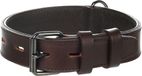 Denver Flamingo Denver Gevoerd Halsband Honden Bruin Leer S/M 34-44cm
