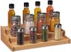 Merkloos Relaxdays Kruidenrek bamboe trap 3 laags - staande kruiden organizer voor keuken - HBD: 9x38x22 cm - natuur