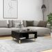 Maison Exclusive - Table basse, noir, 60x60x30 cm, panneau de particules