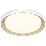 Philips Pebblo plafondlamp - Ultra Efficient - SceneSwitch lichttechnologie - 10W - Warmwit licht - Wit met goud design - Bespaar op energiekosten