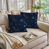 Boraboi® Luxe Decoratieve Kussenhoezen set van 2, Zachte Suède Touch- 40x40cm -(Blauw,Geel,Roze,Groen)