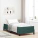 Maison Exclusive - Lit boxspring avec matelas, vert foncé, 80 x 200 cm, rembourré