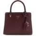 GUESS Noelle II Multi Compartment Satchel Burgundy