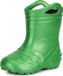 Ladeheid Bottes de pluie enfant - Caoutchouc - avec chausson et poignées - Imperméable - EVA - Chausson lavable – Émeraude – 34