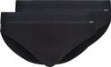 Skiny Slip Set van 2 Mannen Katoen Effen Zwart L