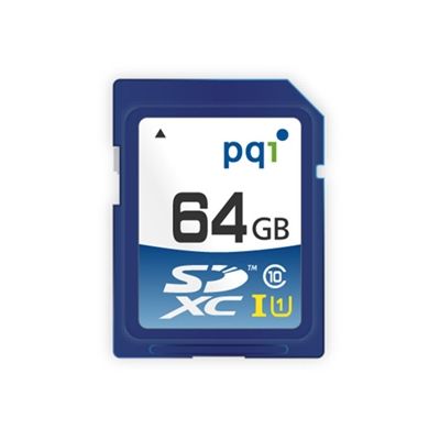 PQI SD10U11-64 64GB SDXC Class 10 Blauw