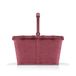 Reisenthel Carrybag Boodschappenmand - 22L - Twist Maroon Donkerrood