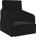 vidaXL Divan-lit noir velours 65 x 80 x 83 cm