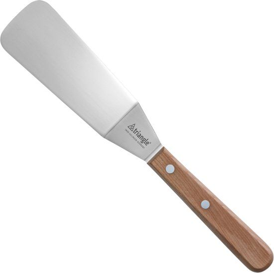 Triangle Paletmes met Knik - 12 cm RVS Lemmet - Luxe Kersenhouten Handvat