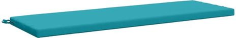 vidaXL Bankkussen SOEST 100% Polyester Turquoise 140 x 50 x 5 cm