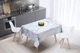 Bonamaison Tafelkleed, Anti-Mold, Sneldrogend, Waterdicht, 100% Polyester Tafellaken, Willekeurig patroon, 140 x 140 Cm - Ontworpen en Vervaardigd in Turkije