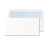 Blake Purely Everyday DL 110 x 220 mm 90 gsm zelfsluitende portemonnee enveloppen (13882/100 PR) Wit - 100 stuks