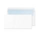 Blake Purely Everyday DL 110 x 220 mm 90 gsm zelfsluitende portemonnee enveloppen (13882/100 PR) Wit - 100 stuks