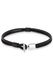 Paulo Fanello Herenarmband leer 925 zilver 20 cm