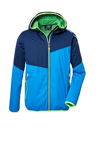killtec jongens 2-laags functionele jas/outdoorjas met capuchon KOS 330 BYS JCKT, blue, 116