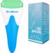 JAXY Rouleau de glace - Rouleau facial - Dermaroller - Gua Sha - Soins de la peau - Bleu/Vert