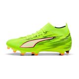 PUMA Ultra 6 Match + FG/AG Unleashed - Geel/Zwart/Gloeiend rood/Neon Dames, maat 43