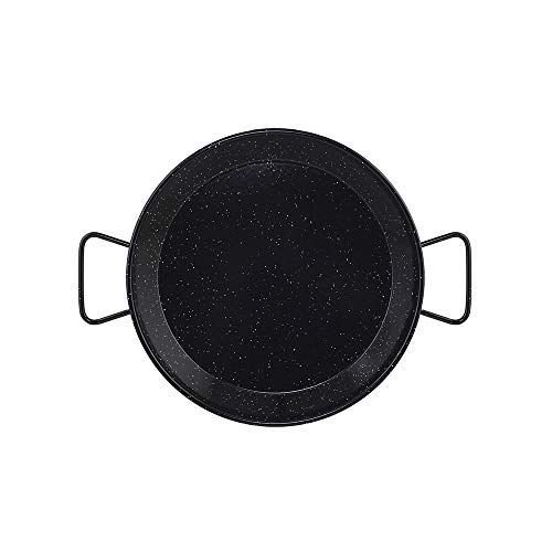Metaltex 7398190000 Paella-pan, geëmailleerd staal, zwart