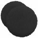 vidaXL Coussin d'assise - 2 pièces - Tissu - Noir - Ø50 x 19 cm