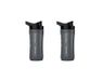 Breville Set van 2 thermosflessen van Tritan en roestvrij staal, dubbelwandig geïsoleerd, druppelvrij, BPA-vrij, 500 ml, houdt warm of koud, ideaal voor auto en reizen, zwart