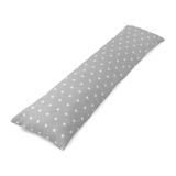 Totsy Baby Zijslaapkussen 40x145 cm Witte Sterren Op Grijs