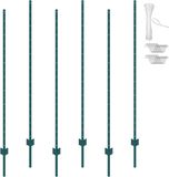 VEVOR Set Van 6 Palen 182,88 Cm Schrikdraadpaal Metalen Paal