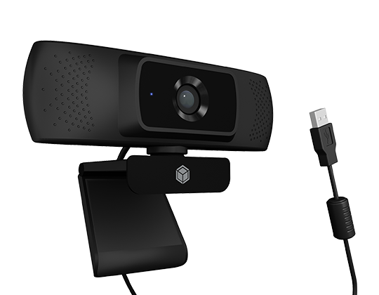 ICY BOX IB-CAM301-HD Webcam - Zwart
