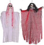 Merkloos / Sans marque Fiestas Guirca, S.L. Horror decoratie pakket hangende griezelige poppen - Halloween thema versiering