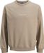 JACK & JONES JORNORREBRO EMB SWEAT CREW NOOS Homme Pull - Mocha Meringue - Taille M