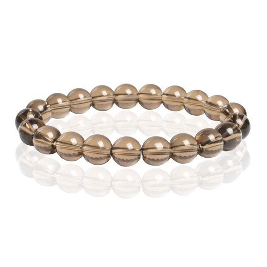 Memphis Natuursteen Armband 10mm - Smoky Quartz