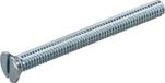 Proftec Metaalschroeven M3 x 25 mm - Platkop - Staal - Verzinkt - Zaagsnede - DIN963 (200 stuks)