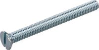 Proftec Metaalschroeven M3 x 25 mm - Platkop - Staal - Verzinkt - Zaagsnede - DIN963 (200 stuks)