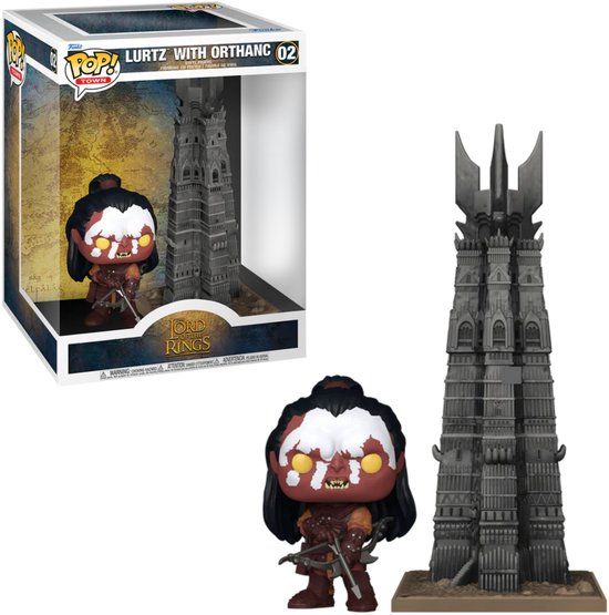 The Lord Of The Rings Funko Pop! Town Lurtz with Orthanc Vinyl Figure
