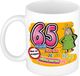 Bellatio Decorations cadeau mok 65 jaar - daar gaan je wilde haren - keramiek - 300 ml