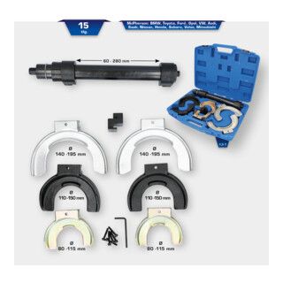 Brilliant Tools Veerspannerset, 15-dlg