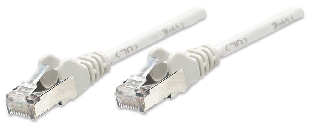 Intellinet Network Patch Cable, Cat5e, 0.5m, Grey, CCA, SF/UTP, PVC, Gold Plated Contacts, Snagless, Booted, Polybag