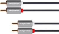 Krüger&Matz Basic - RCA Kabel - 10 m - Hoge Geluidskwaliteit