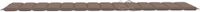 vidaXL Ligbedkussen 200x70x3 cm Oxford stof Taupe