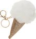 Top1Toys Bol Sleutelhanger IJsje Unisex Goud, Wit