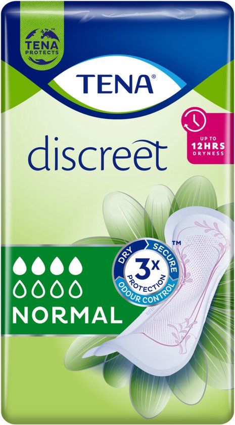 Tena Discreet Normal - 12 x 24 pads - Women - Light Incontinence - Medical Device