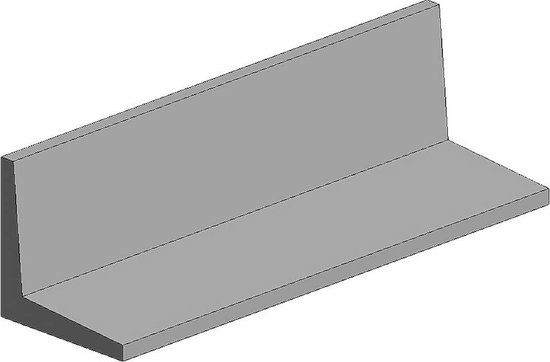 NAN EVERGREEN Polystyreen L-profiel – 350 x 2 x 2 mm – 4 stuks