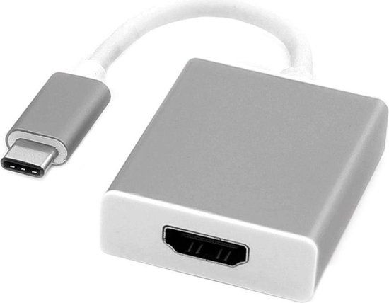 ROLINE 12.03.3210 video kabel adapter 0,1 m USB Type-C naar HDMI Zilver