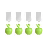 Esschert Design Tafelkleedgewichten appels - 4x - groen - kunststof