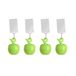 Esschert Design Tafelkleedgewichten appels - 4x - groen - kunststof