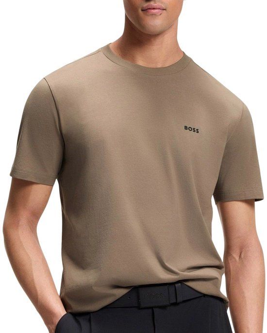 Boss T-shirt Heren - Maat XL - Kaki