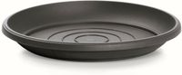 Prosperplast Opvangschaal/onderschaal voor bloempot/plantenpot - antraciet - rond - Dia 25 cm