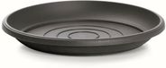 Prosperplast Opvangschaal/onderschaal voor bloempot/plantenpot - antraciet - rond - Dia 25 cm