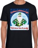 Bellatio Decorations Shoppartners Bv Fout Kerst t-shirt / shirt - Achterhoek style we know how to party - zwart voor heren - kerstkleding / kerst outfit M